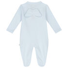 Blue & White Angel Wings Babygrows ( 2-Pack ), 2, hi-res